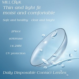 Wholesale Daily Disposable Transparent clear Contact Lenses Prescription Ready UV Defense for Eye Health Factory Direct