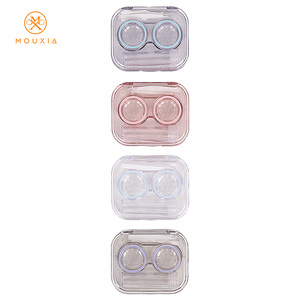 Portable Color Contact Lens Case Set with Tweezers