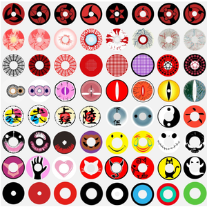 YITONGNIAN Crazy Anime Sharingan Halloween Lenses