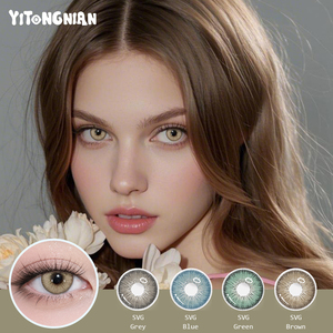YITONGNIAN Blue Soft Contact Lens Prescription Yearly Wear