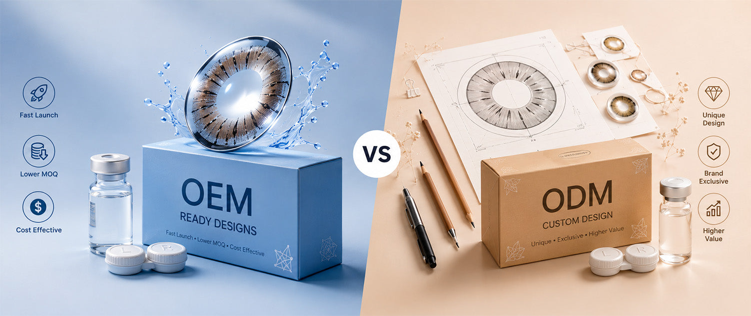 OEM vs ODM contact lenses comparison for brand owners