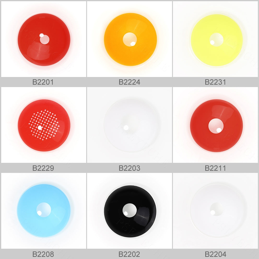 Theatrical 22mm sclera SFX contacts variant selection